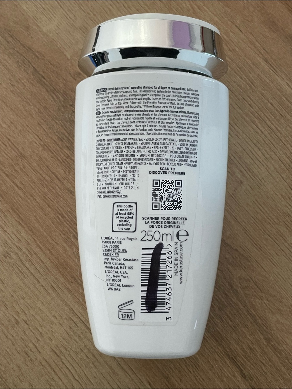 Kérastase Bain Décalcifiant Réparateur Shampoo 250ml - Picture 2 of 4